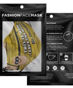 This Is How I Save The World Mr. Incredible Disney Face Mask With PM2.5 Filters-Recovered