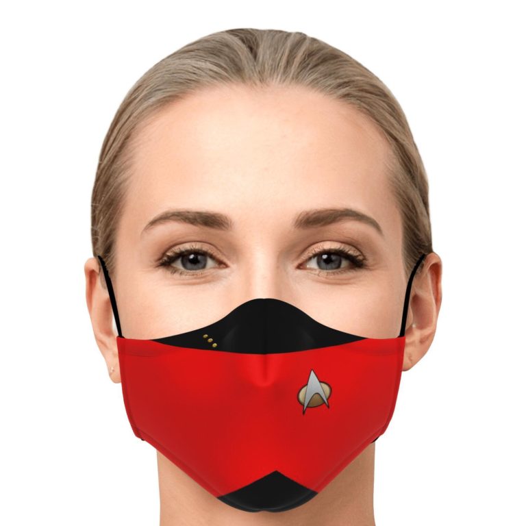 Star Trek Red Shirt Face Mask With PM2.5 Filter