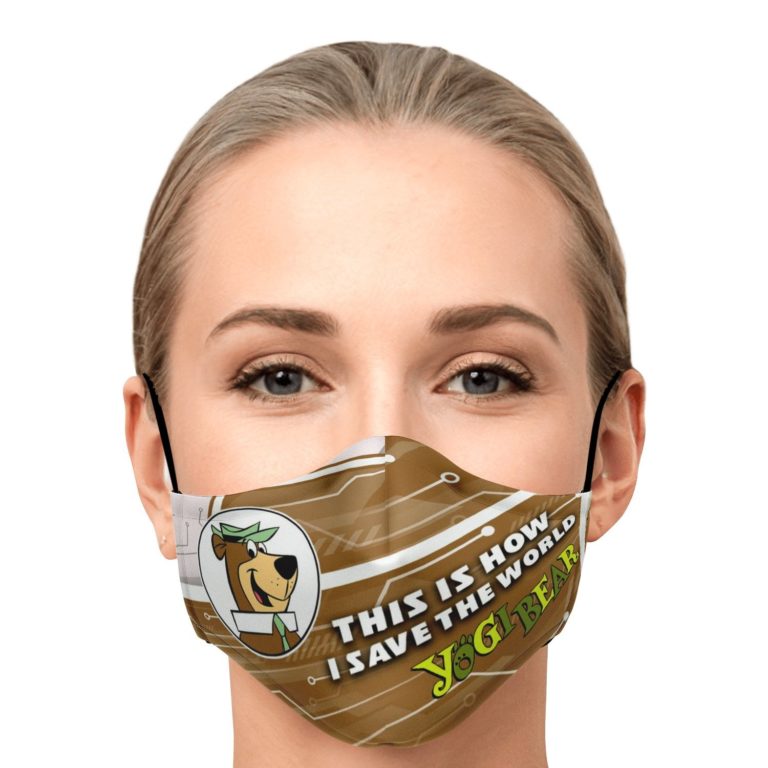 This Is How I Save The World Yogi Bear Face Mask With PM2.5 Filters