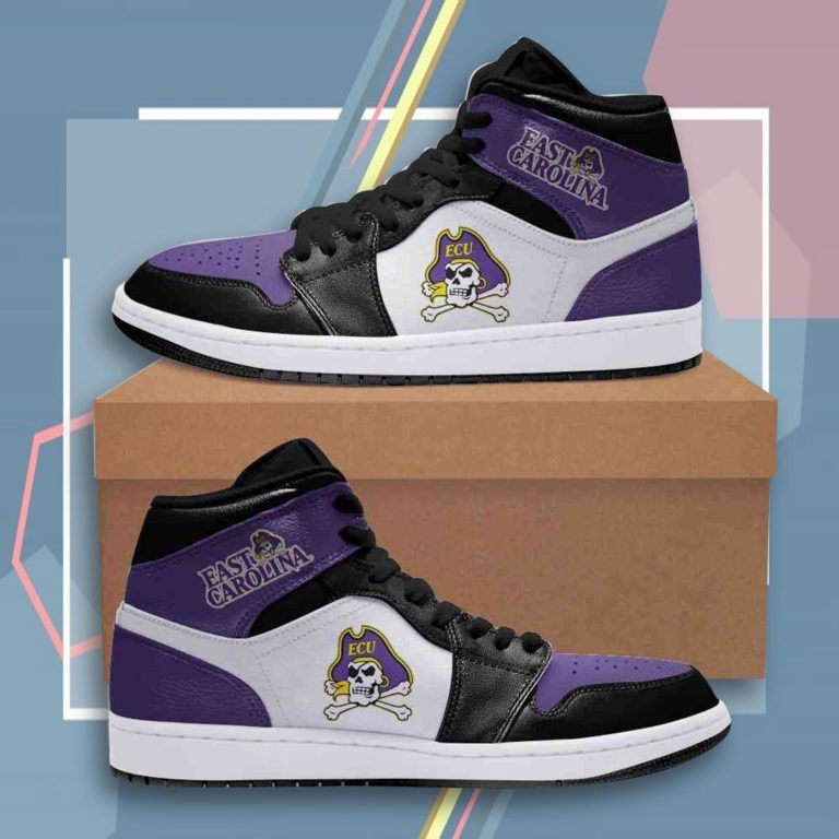 East Carolina Pirates Football Sneaker Boots – Jordan 1 High