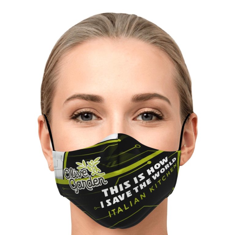 This Is How I Save The World Olive Garden Face Mask With PM2.5 Filters