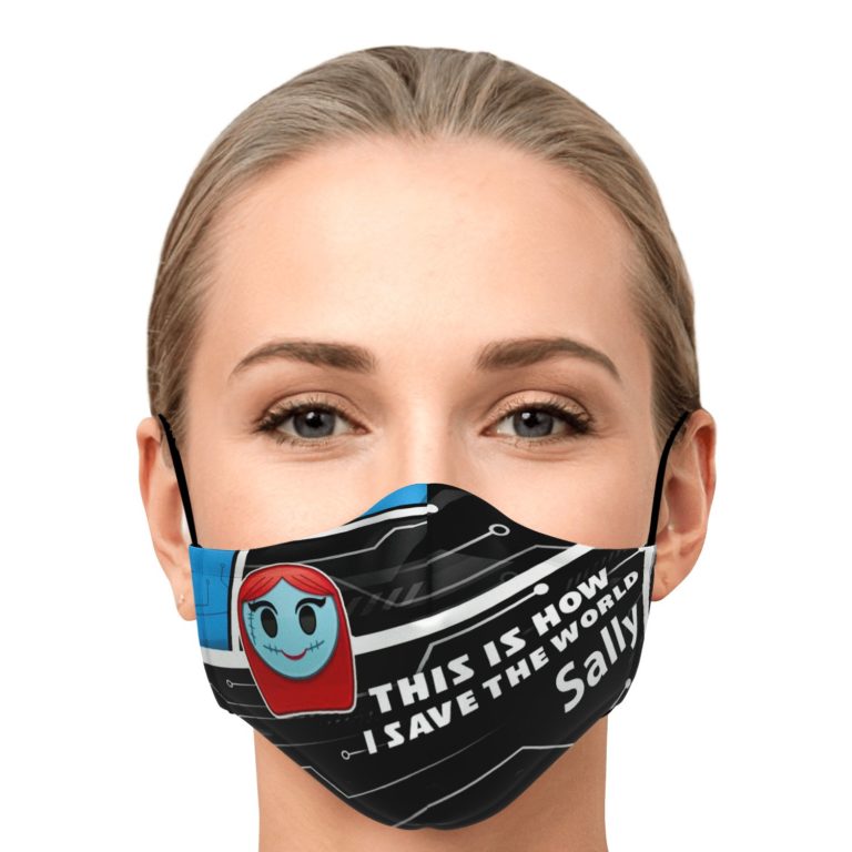 This Is How I Save The World Sally Disney Face Mask With PM2.5 Filters