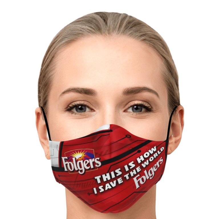 This Is How I Save The World Folgers Face Mask With PM2.5 Filters