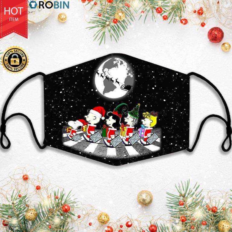 Snoopy And Friends Merry Christmas Face Mask + PM2.5 Filter