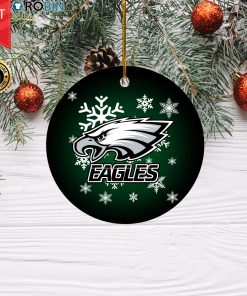 Philadelphia Eagles Merry Christmas Circle Ornament