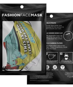 This Is How I Save The World Squirtle Pokemon Face Mask With PM2.5 Filters This Is How I Save The World Squirtle Pokemon Face Mask With PM2.5 Filters