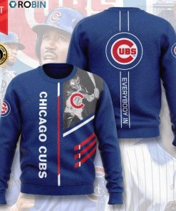 Chicago Cubs Everybody In Full Printed Sweater Chicago Cubs Everybody In Full Printed Sweater