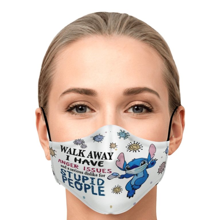 Serious Dislike For Stupid People Covid-19 Stitch Face Mask With PM2.5 Filter