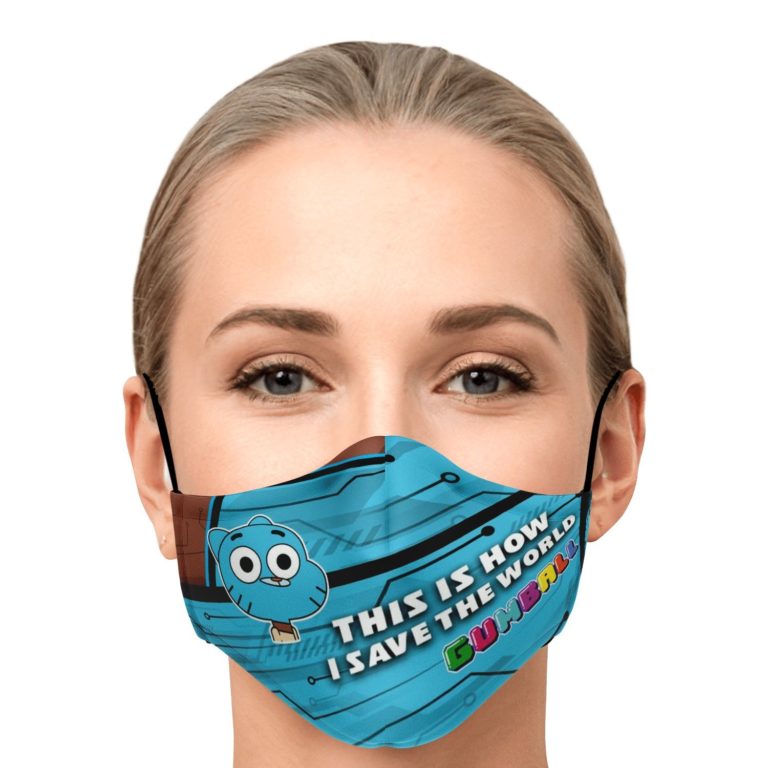 This Is How I Save The World Gumball Watterson Face Mask With PM2.5 Filters