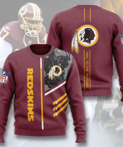 Washington Redskins Hail To The Redskins Full Printed Sweater Washington Redskins Hail To The Redskins Full Printed Sweater