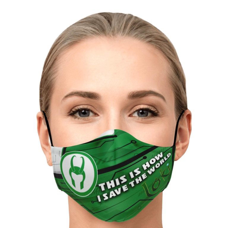 This Is How I Save The World Loki Face Mask With PM2.5 Filters