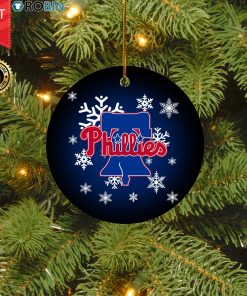 Philadelphia Phillies Merry Christmas Circle Ornament Philadelphia Phillies Merry Christmas Circle Ornament