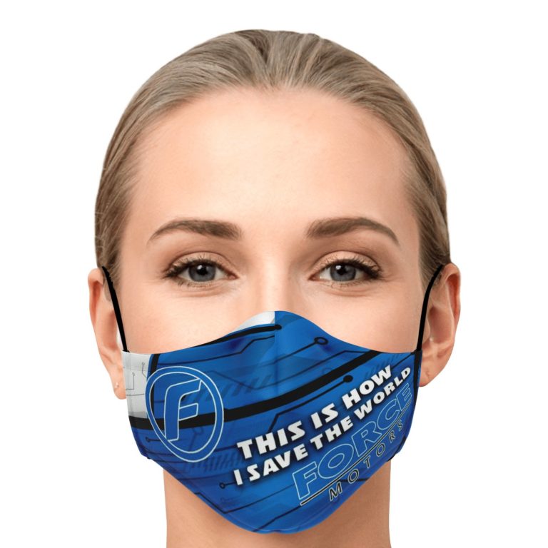 This Is How I Save The World Force Motors Tractor Face Mask With PM2.5 Filters