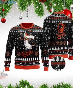 Baltimore Orioles Team Christmas 3D Wool Sweater Baltimore Orioles Team Christmas 3D Wool Sweater