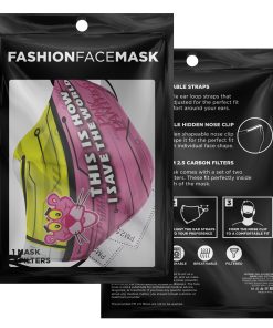 This Is How I Save The World Pink Panther Face Mask With PM2.5 Filters