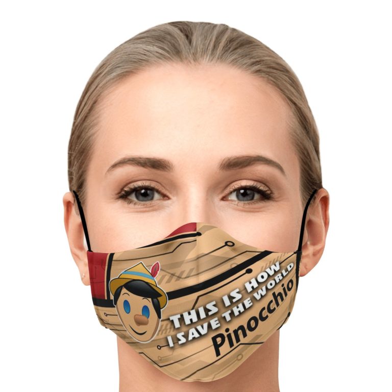 This Is How I Save The World Pinocchio Disney Face Mask With PM2.5 Filters