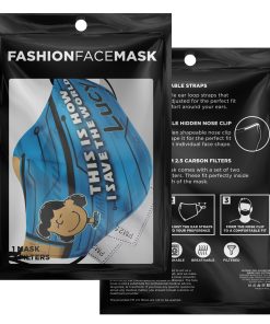 This Is How I Save The World Lucy Van Pelt Face Mask With PM2.5 Filters