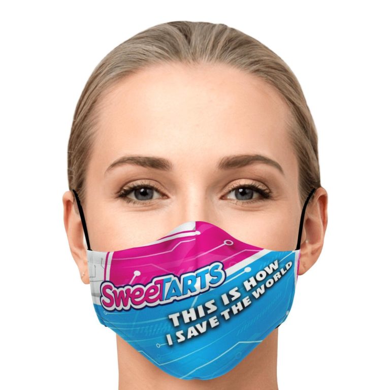This Is How I Save The World Sweet Tarts Face Mask With PM2.5 Filters