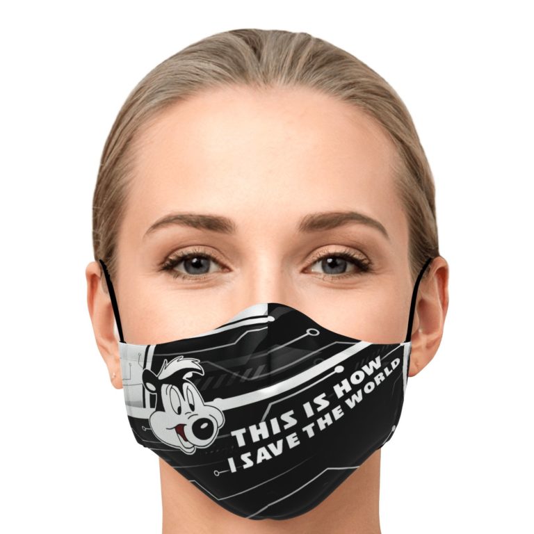 This Is How I Save The World Pepé Le Pew Face Mask With PM2.5 Filters