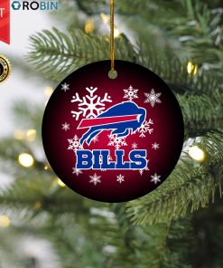 Buffalo Bills Christmas Merry Christmas Circle Ornament