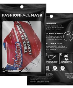 This Is How I Save The World 3 Musketeers Face Mask With PM2.5 Filters