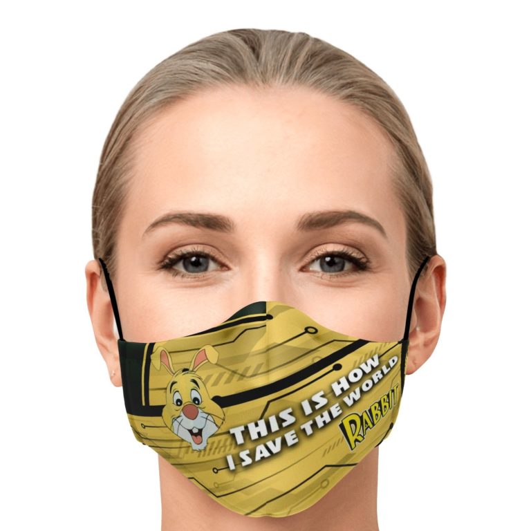 This Is How I Save The World Rabbit Face Mask With PM2.5 Filters