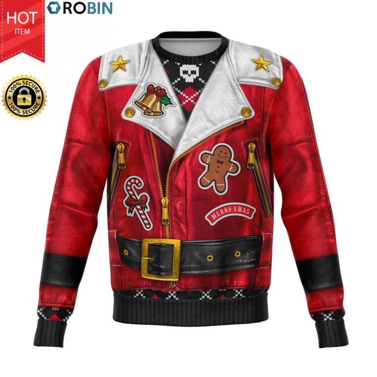 Skull Sons Of Santa North Pole Christmas 3D Allover Printed Wool Sweater