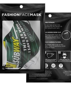 This Is How I Save The World Subway Face Mask With PM2.5 Filters