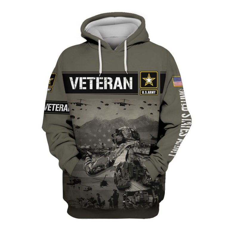 US Army Veteran Soldier Hoodie, T Shirt, Bomber Full Printed