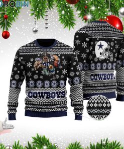 Dallas Cowboys 3D Printed Christmas Wool Sweater Dallas Cowboys 3D Printed Christmas Wool Sweater