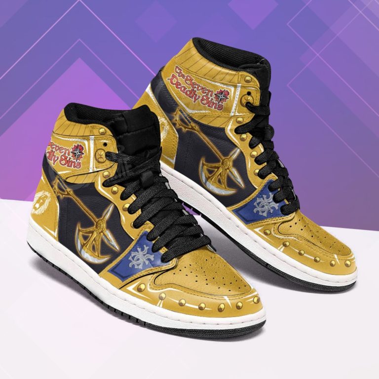 Escanor Divine Axe Rhitta Seven Deadly Sins Sneaker Boots – Jordan 1 High