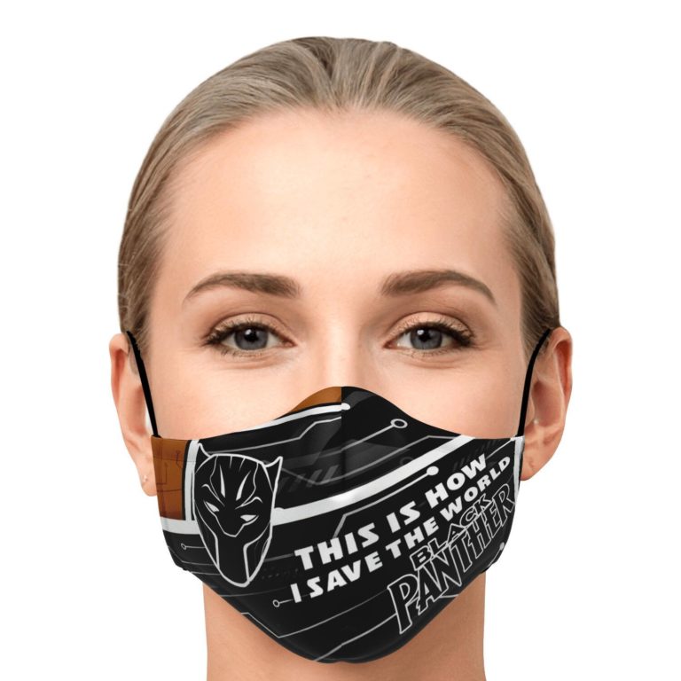 This Is How I Save The World Black Panther Face Mask With PM2.5 Filters