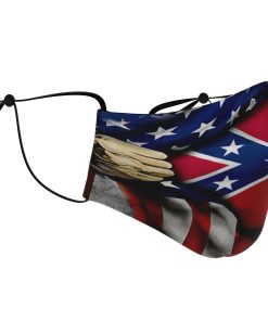 Flag Of The Confederate States Of America Southern United States Face Mask With PM2.5 Filter