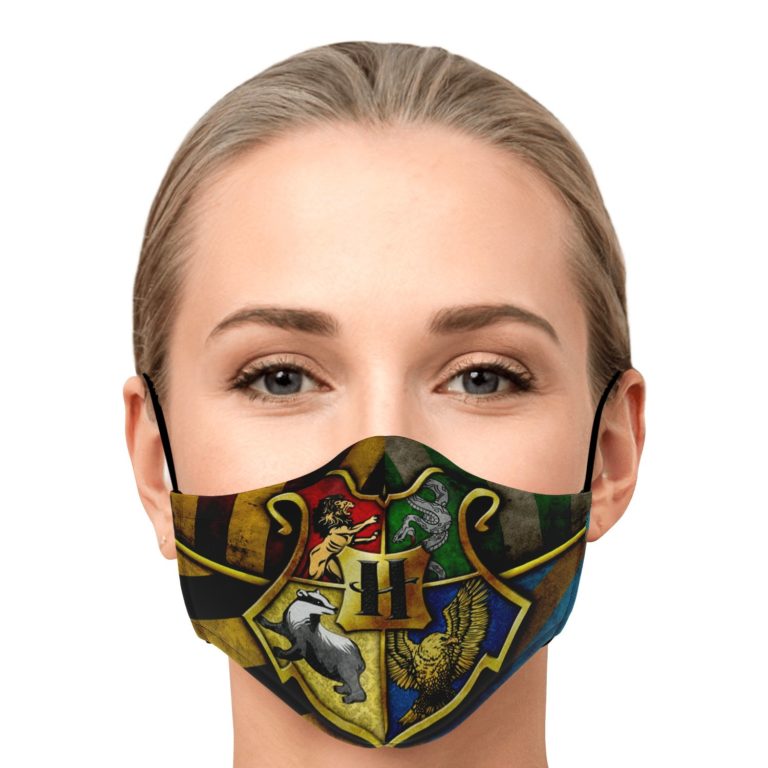 Harry Potter Hogwarts House Crest Face Mask With PM2.5 Filter
