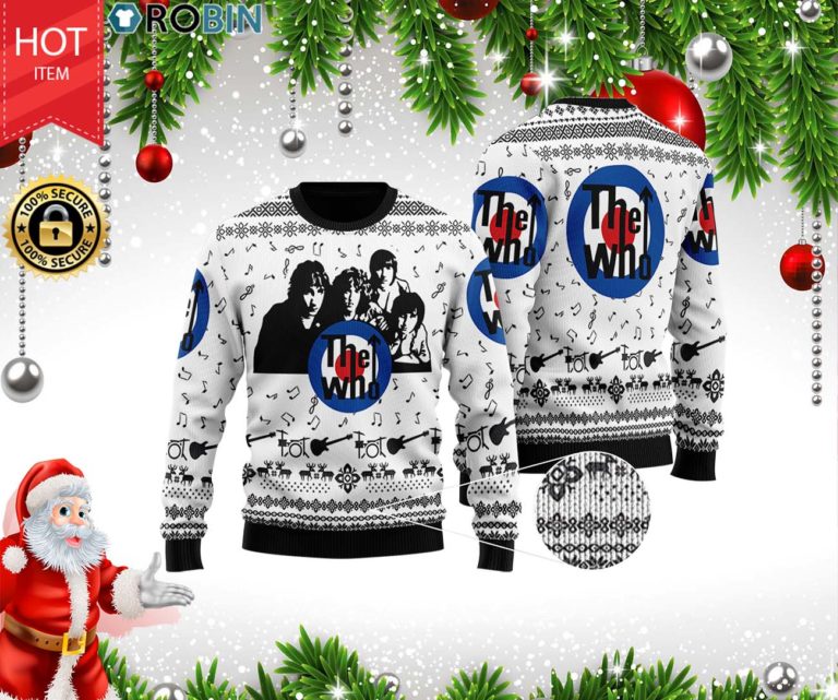 The Who Band 3D Printed Ugly Christmas Wool Sweater