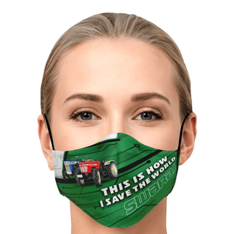 This Is How I Save The World Swaraj Tractor Face Mask With PM2.5 Filters