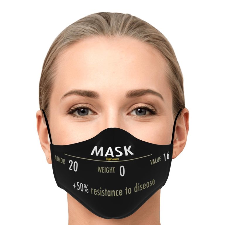 Skyrim Light Armor Face Mask With PM2.5 Filter