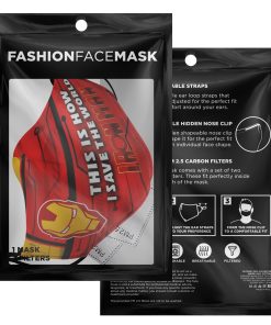 This Is How I Save The World Iron Man Face Mask With PM2.5 Filters This Is How I Save The World Iron Man Face Mask With PM2.5 Filters
