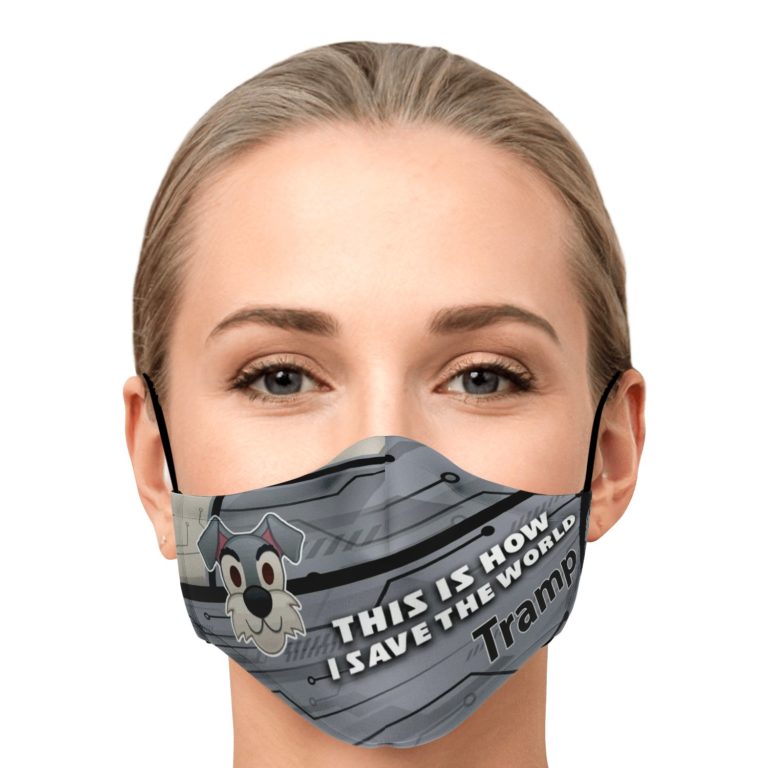 This Is How I Save The World Tramp Disney Face Mask With PM2.5 Filters