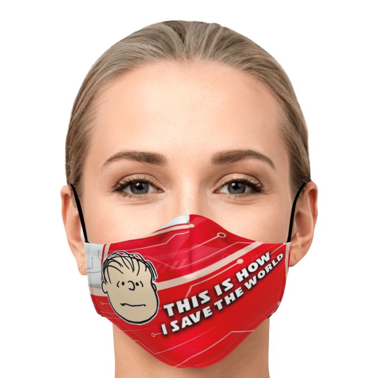 This Is How I Save The World Linus Van Pelt Face Mask With PM2.5 Filters