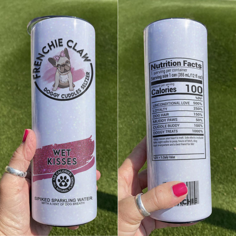 Frenchie Bulldog Claws Tumbler 17Oz