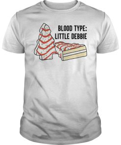 Blood Type Little Debbie Christmas T Shirt