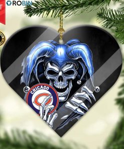 Chicago Bears Ornament NFL Skull Joker