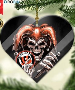 Cincinnati Bengals Ornament NFL Skull Joker Cincinnati Bengals Ornament NFL Skull Joker