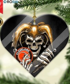 Cleveland Browns Ornament NFL Skull Joker Cleveland Browns Ornament NFL Skull Joker