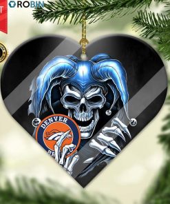 Denver Broncos Ornament NFL Skull Joker Denver Broncos Ornament NFL Skull Joker