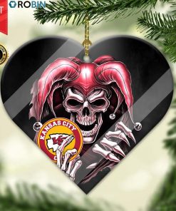 Kansas City Chiefs Ornament NFL Skull Joker