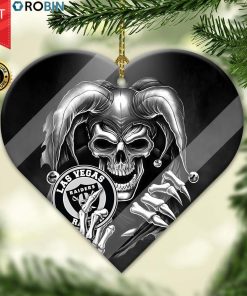 Las Vegas Raiders Ornament NFL Skull Joker Las Vegas Raiders Ornament NFL Skull Joker