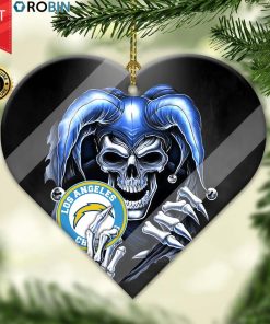 Los Angeles Chargers Ornament NFL Skull Joker Los Angeles Chargers Ornament NFL Skull Joker