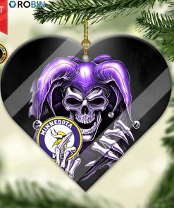 Minnesota Vikings Ornament NFL Skull Joker Minnesota Vikings Ornament NFL Skull Joker